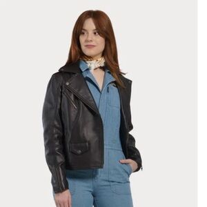 New Harley Davidson craftsmanship black leather jacket size S
